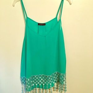 Seafoam green tank top